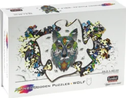 Puzzle drewniane / kolorowe 180 el. - Wilk