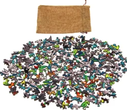 Puzzle drewniane / kolorowe 180 el. - Wilk