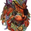 Puzzle drewniane / kolorowe 116 el. - Kot (Pirat)