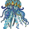 Puzzle drewniane / kolorowe 106 el. - Meduza