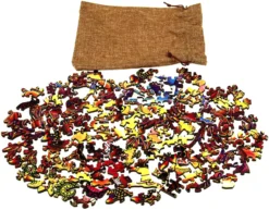 Puzzle drewniane / kolorowe 118 el. - Berneński pies pasterski