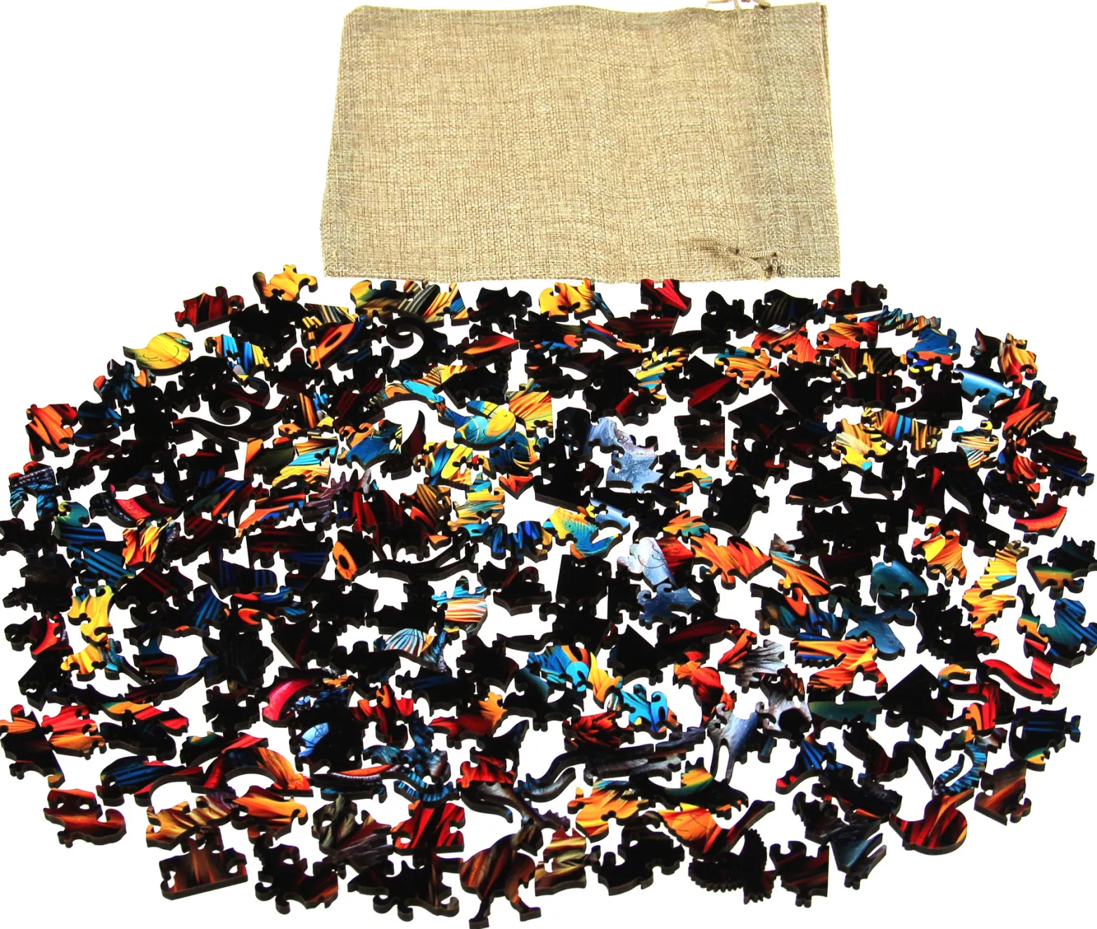 Puzzle drewniane / kolorowe 200 el. - Ptak