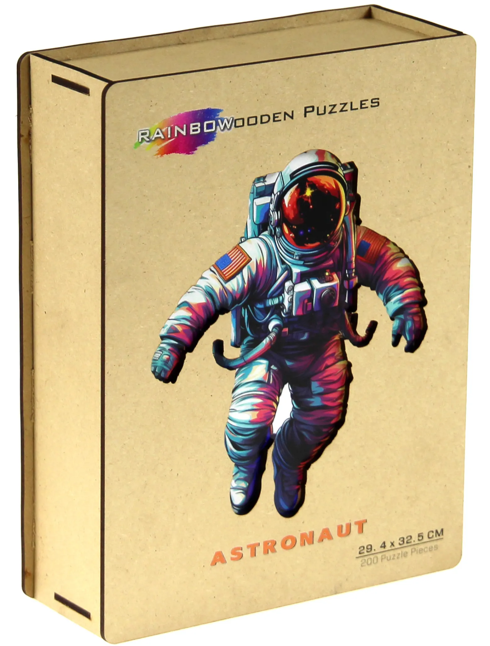 Puzzle drewniane / kolorowe 200 el - Astronauta