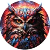 Puzzle drewniane / kolorowe 200 el. - Sowa 2