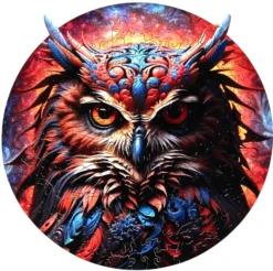 Puzzle drewniane / kolorowe 200 el. - Sowa 2