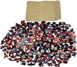 Puzzle drewniane / kolorowe 200 el. - Sowa 2
