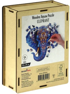 Puzzle drewniane / kolorowe 174 el. - Słoń