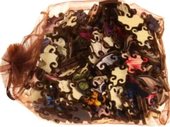 Puzzle drewniane / kolorowe 232 el. - Czaszka