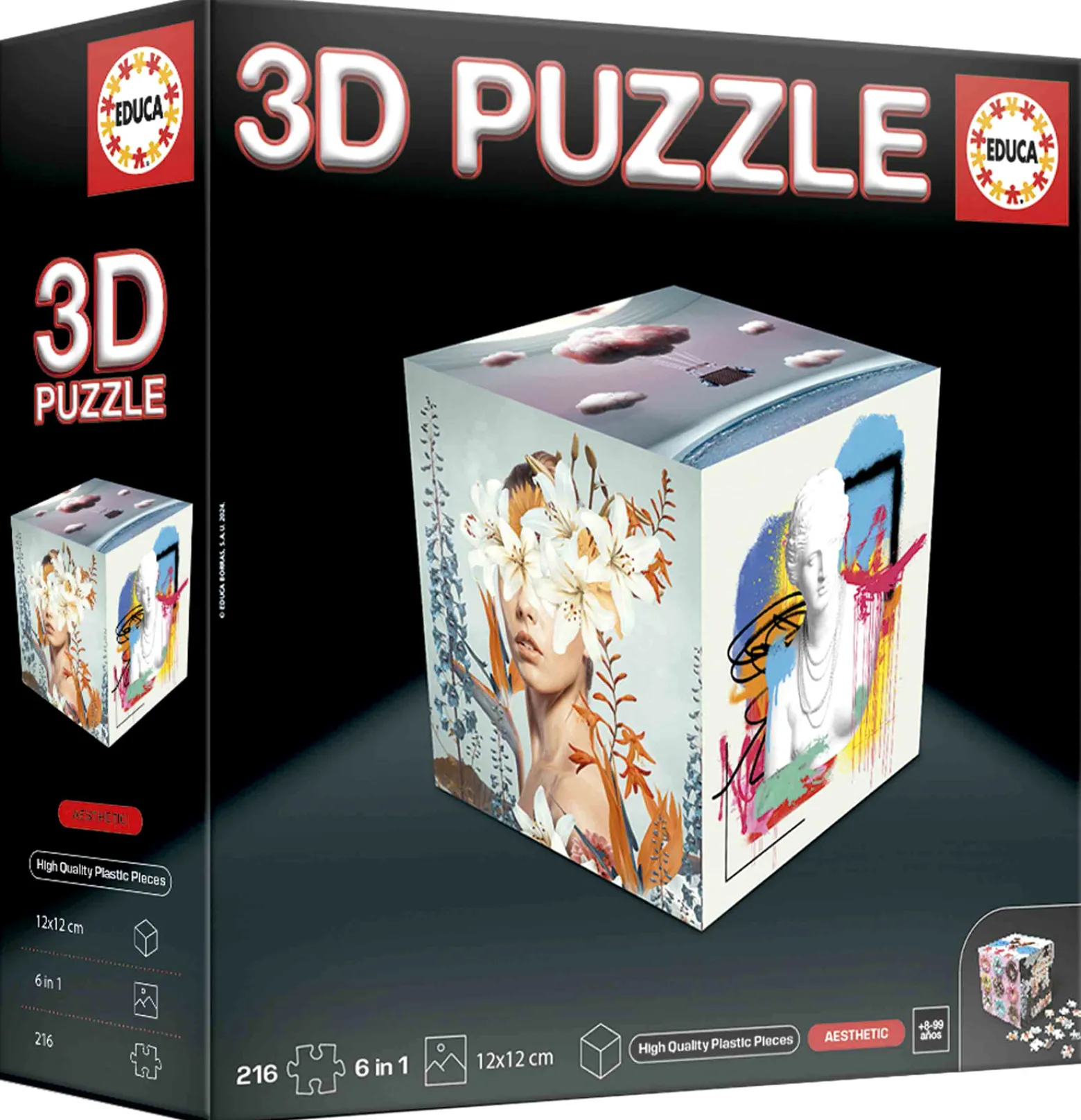 Puzzle 3D - Rozmaitości 6 x 36 el.