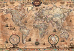 Puzzle 1000 el. Antyczna mapa świata