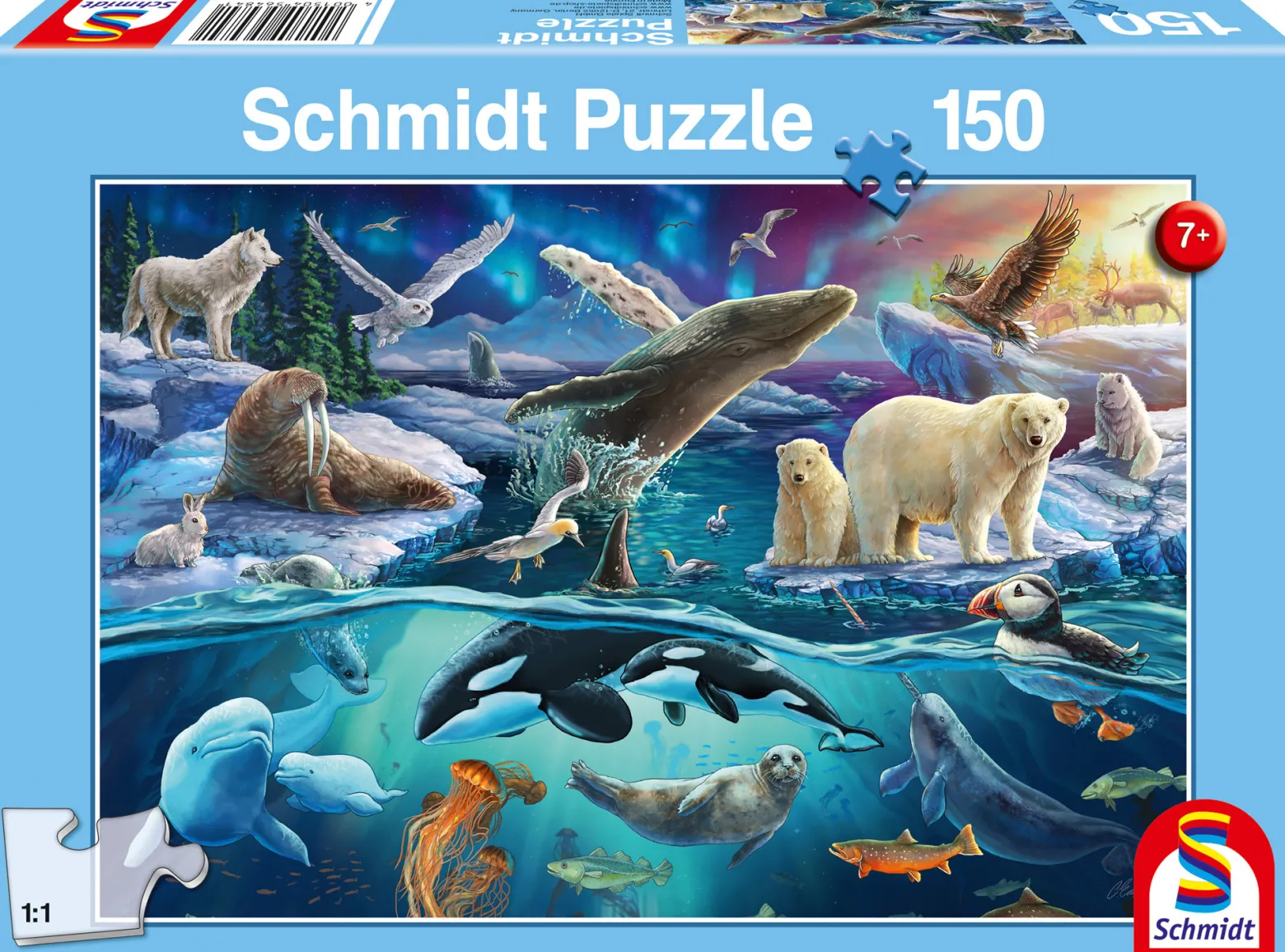Puzzle 150 el. Arktyczne zwierzęta