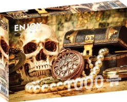 Puzzle 1000 el. Biurko kapitana piratów