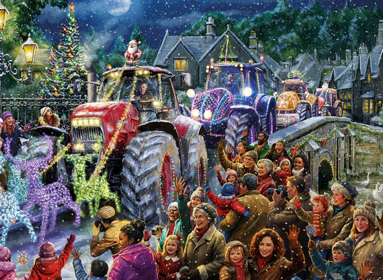 Puzzle 1000 el. Boże Narodzenie na wsi