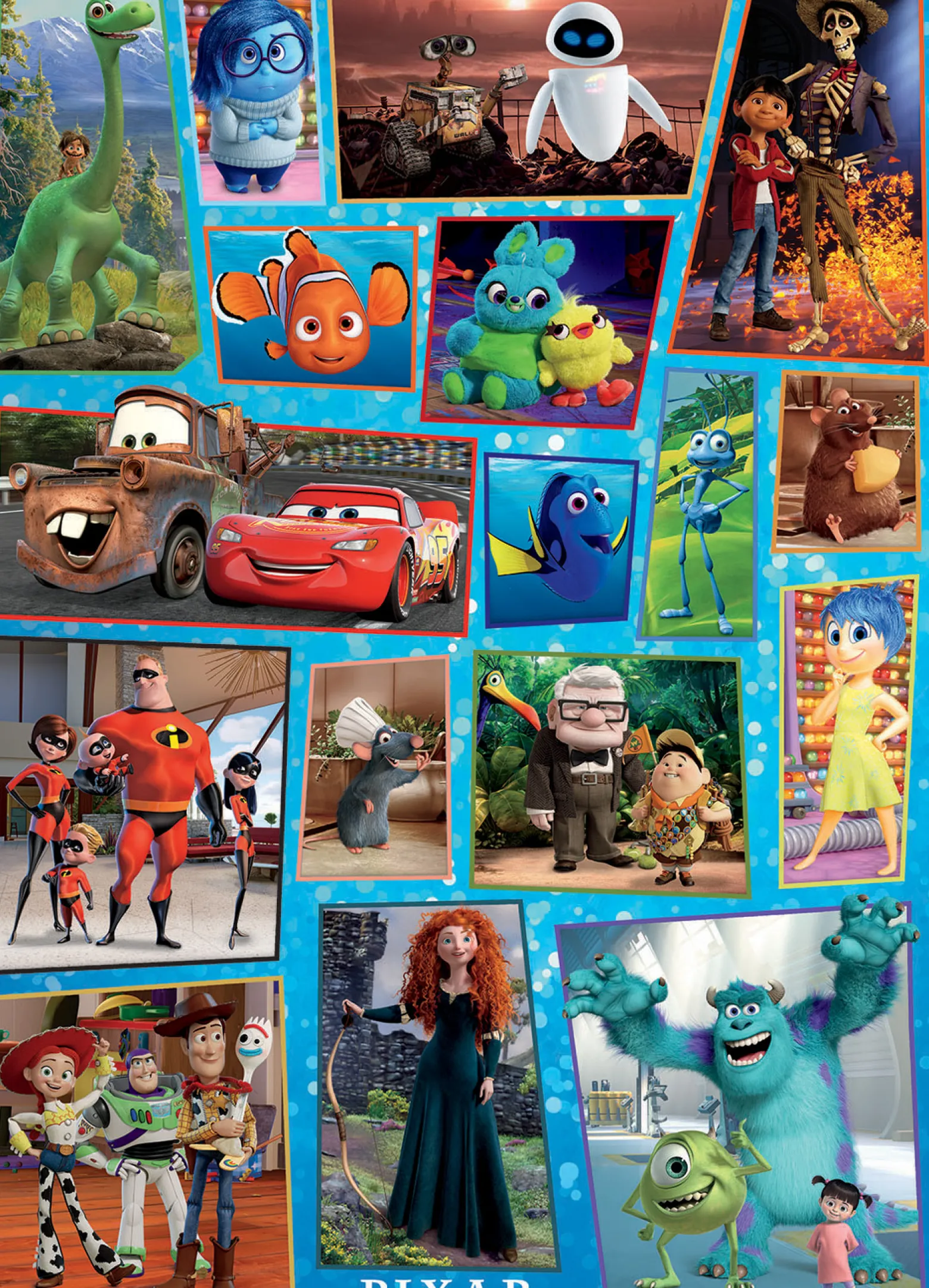 Puzzle 100 el. Bohaterowie bajek (Disney / Pixar) (drewniane)