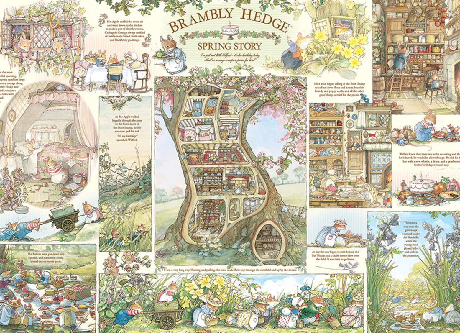 Puzzle 1000 el. Brambly Hedge: Wiosna