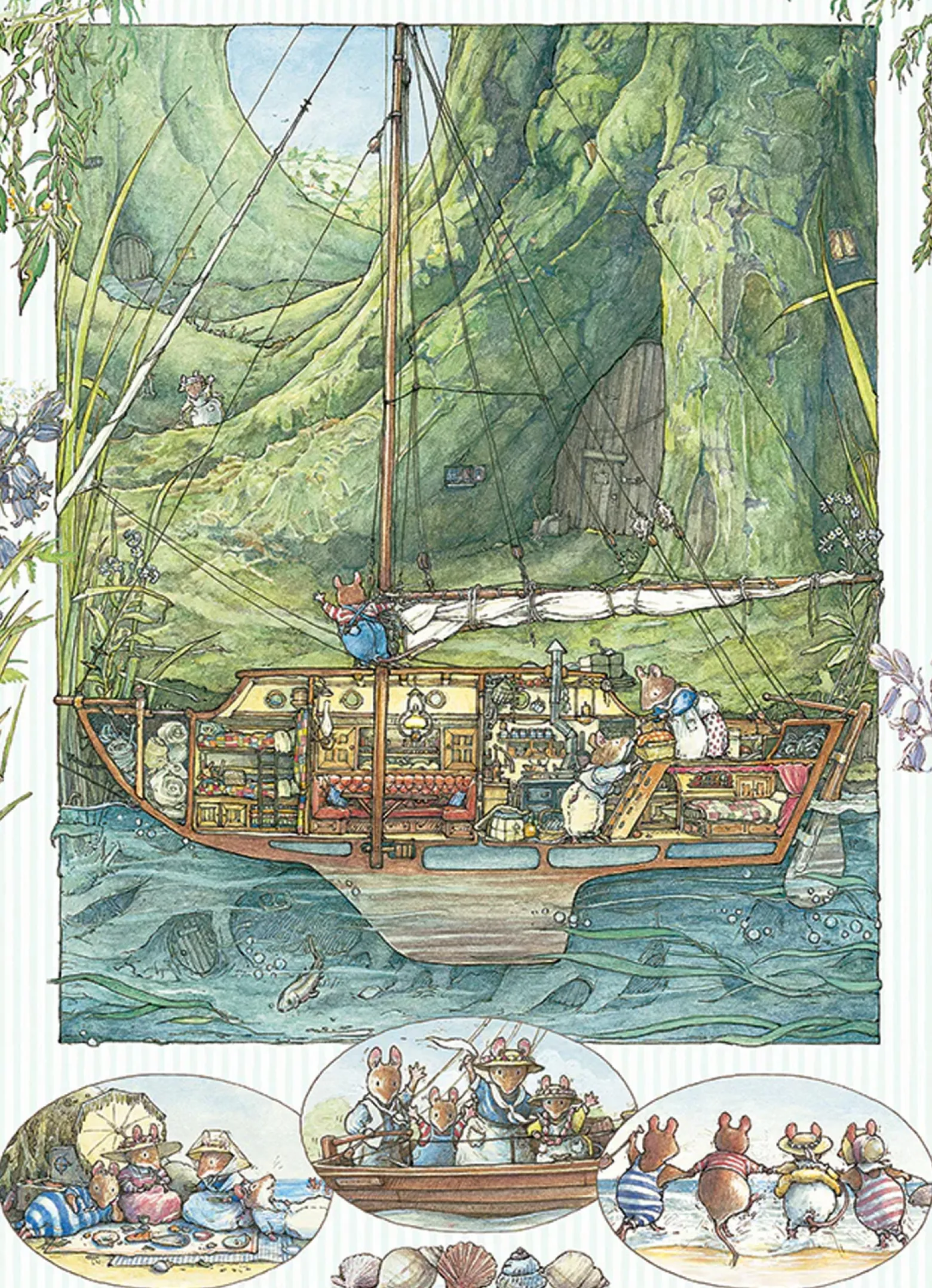 Puzzle 500 el. Brambly Hedge: Wszyscy na pokład!