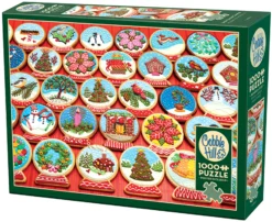 Puzzle 1000 el. Ciasteczka w kształcie śnieżnej kuli