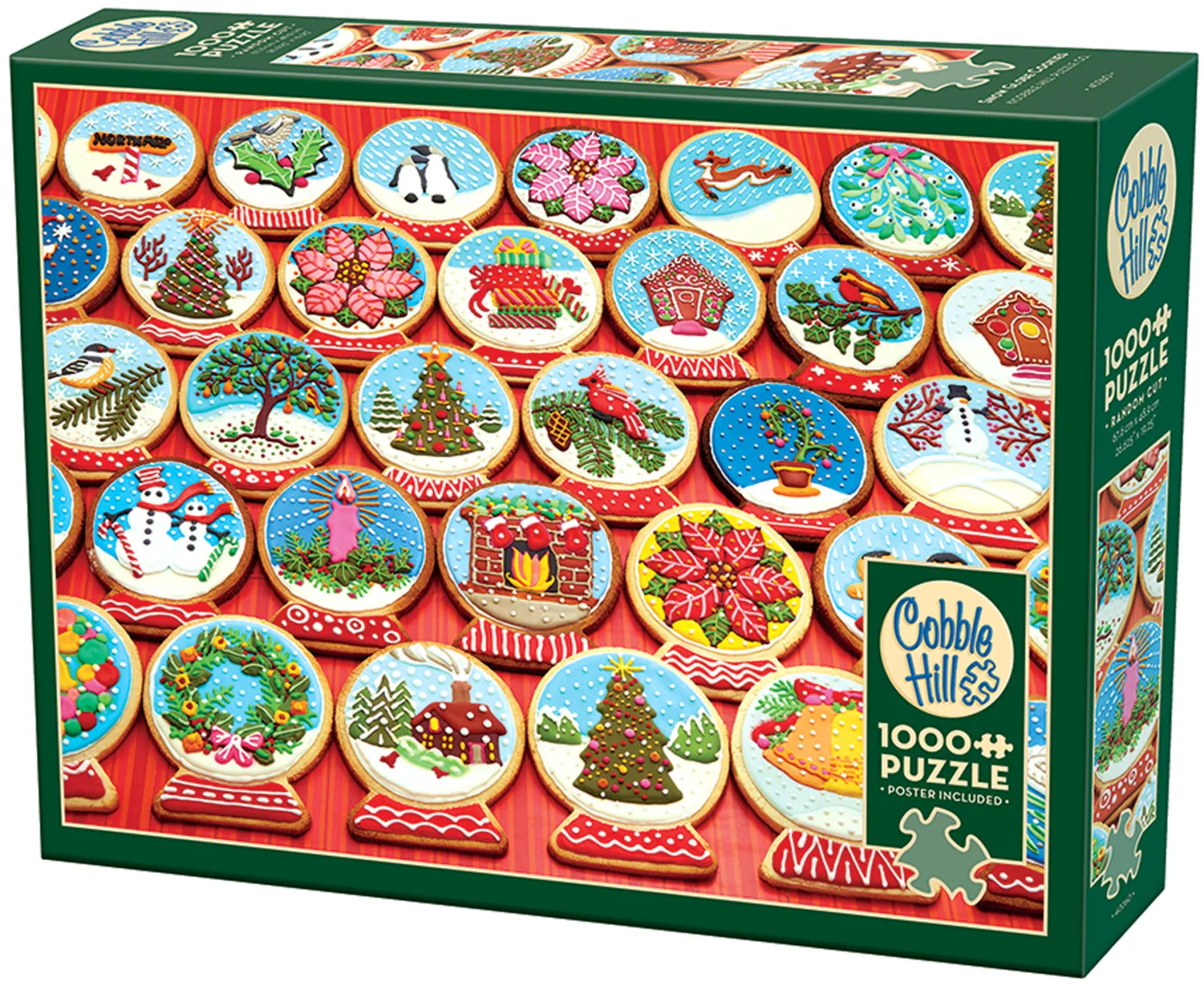 Puzzle 1000 el. Ciasteczka w kształcie śnieżnej kuli