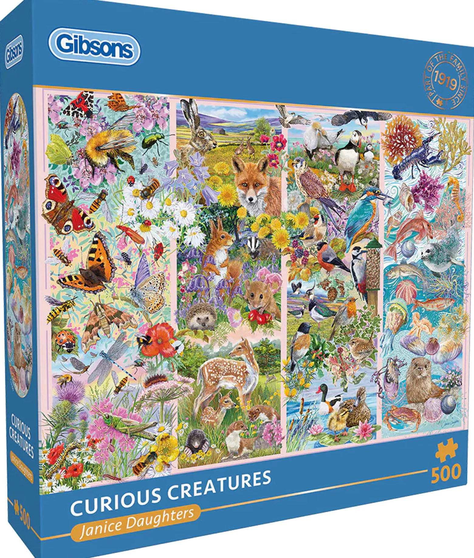 Puzzle 500 el. Ciekawe stworzenia