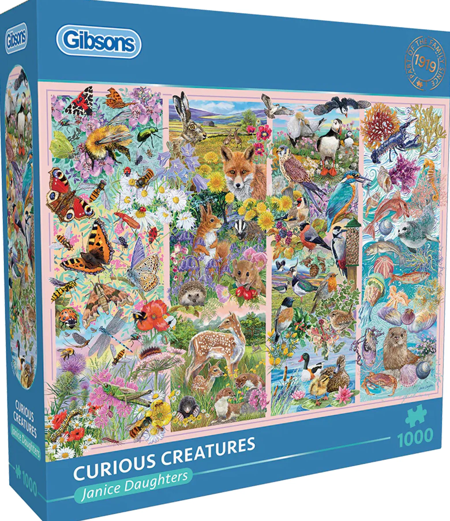 Puzzle 1000 el. Ciekawe stworzenia
