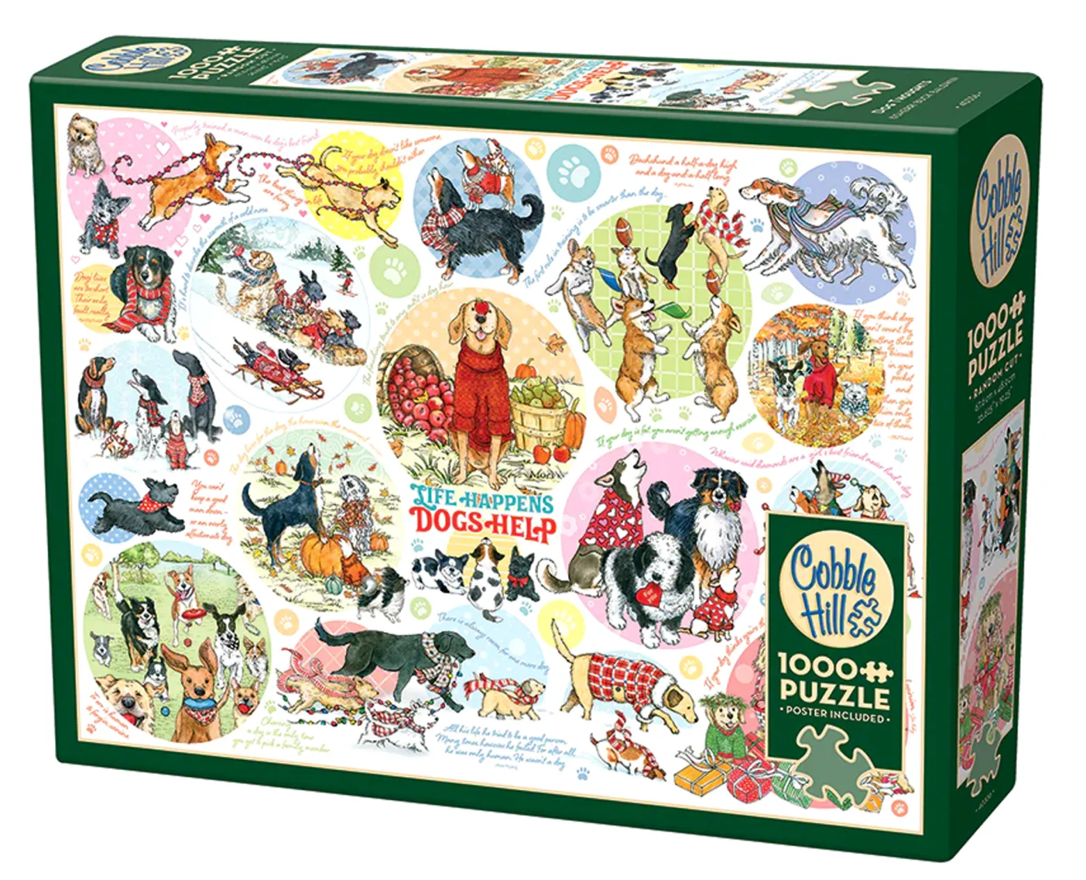 Puzzle 1000 el. Co myśli pies?