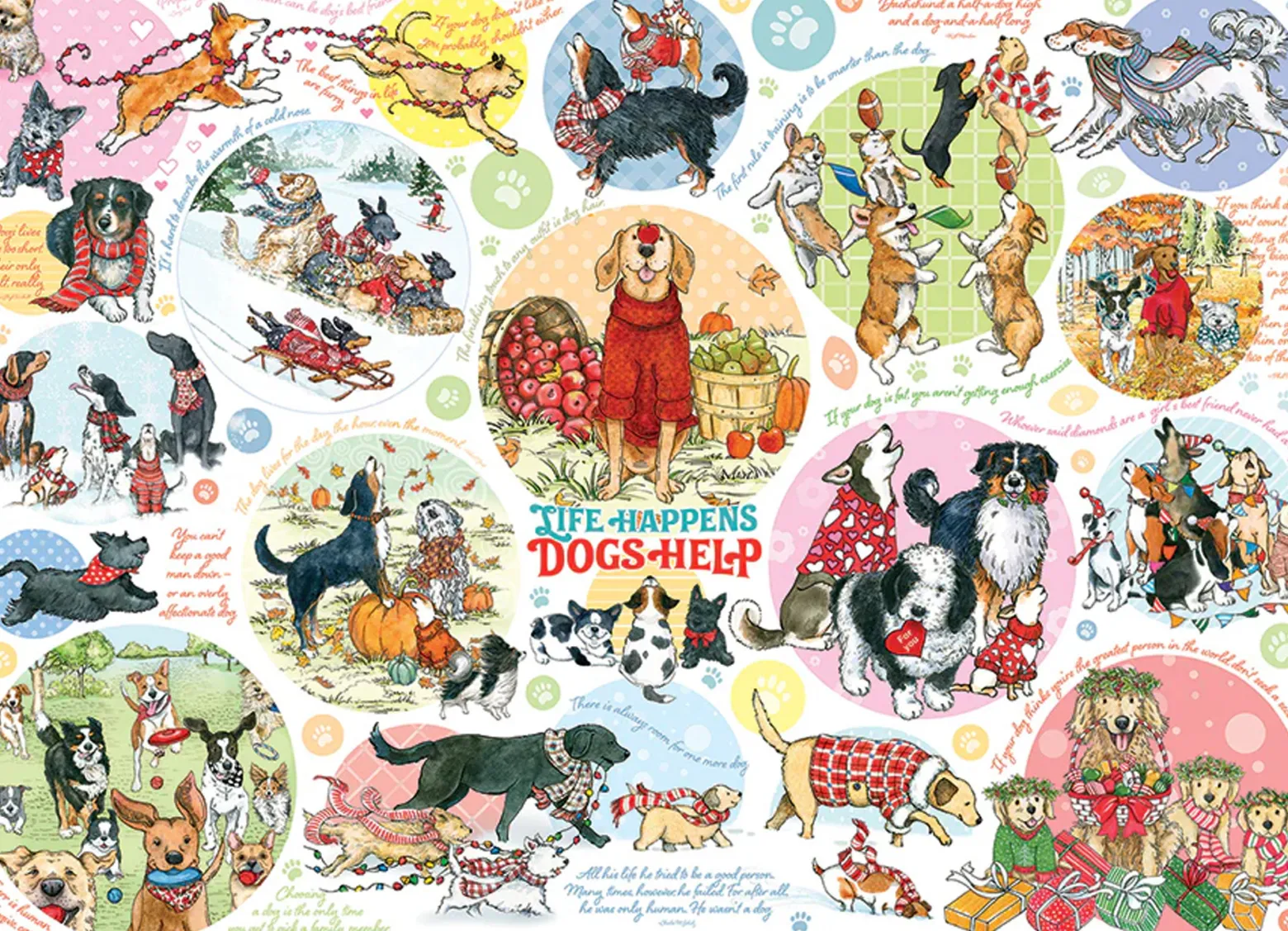 Puzzle 1000 el. Co myśli pies?