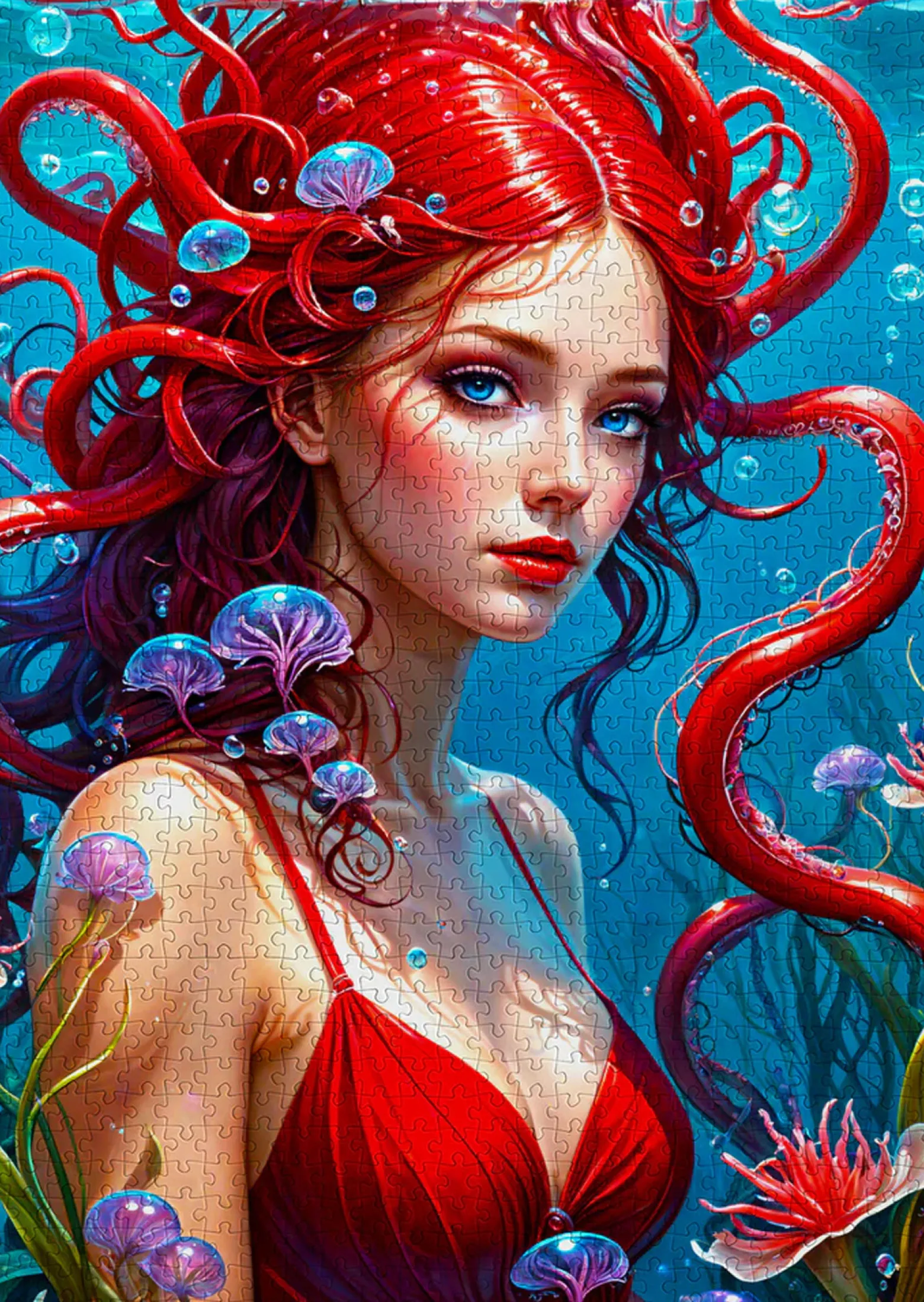 Puzzle 1000 el. Czerwona syrenka