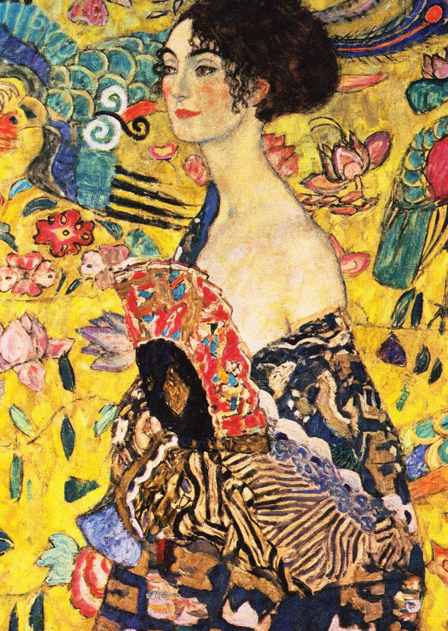 Puzzle 1000 el. Dama z wachlarzem, Gustav Klimt