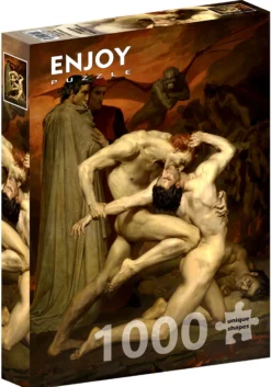 Puzzle 1000 el. Dante i Wergiliusz w piekle, William-Adolphe Bouguereau