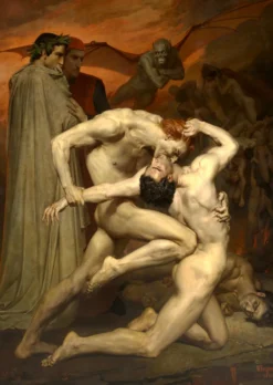 Puzzle 1000 el. Dante i Wergiliusz w piekle, William-Adolphe Bouguereau