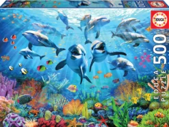 Puzzle 500 el. Delfiny