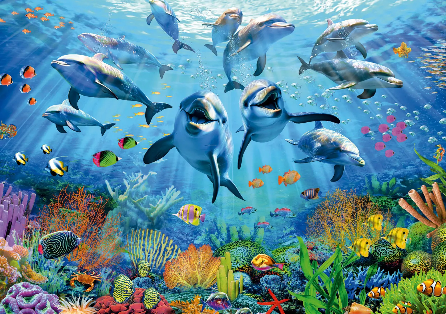 Puzzle 500 el. Delfiny