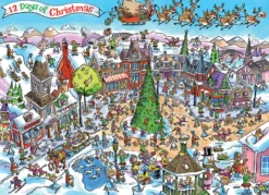 Puzzle 1000 el. 12 dni Świąt Bożego Narodzenia