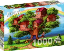 Puzzle 1000 el. Domki na drzewie
