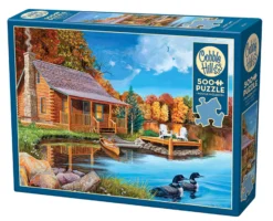 Puzzle 500 el. Dom nad jeziorem