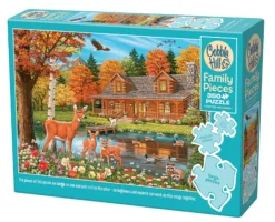 Puzzle 350 el. Dom nad stawem
