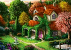 Puzzle 1000 el. Dom w lesie