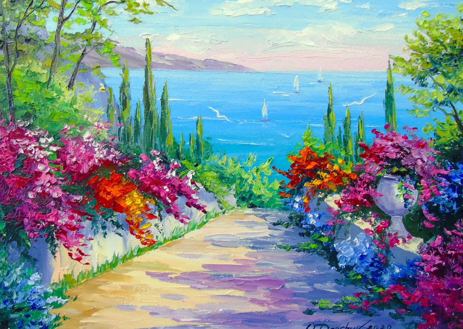 Puzzle 1000 el. Droga nad morze