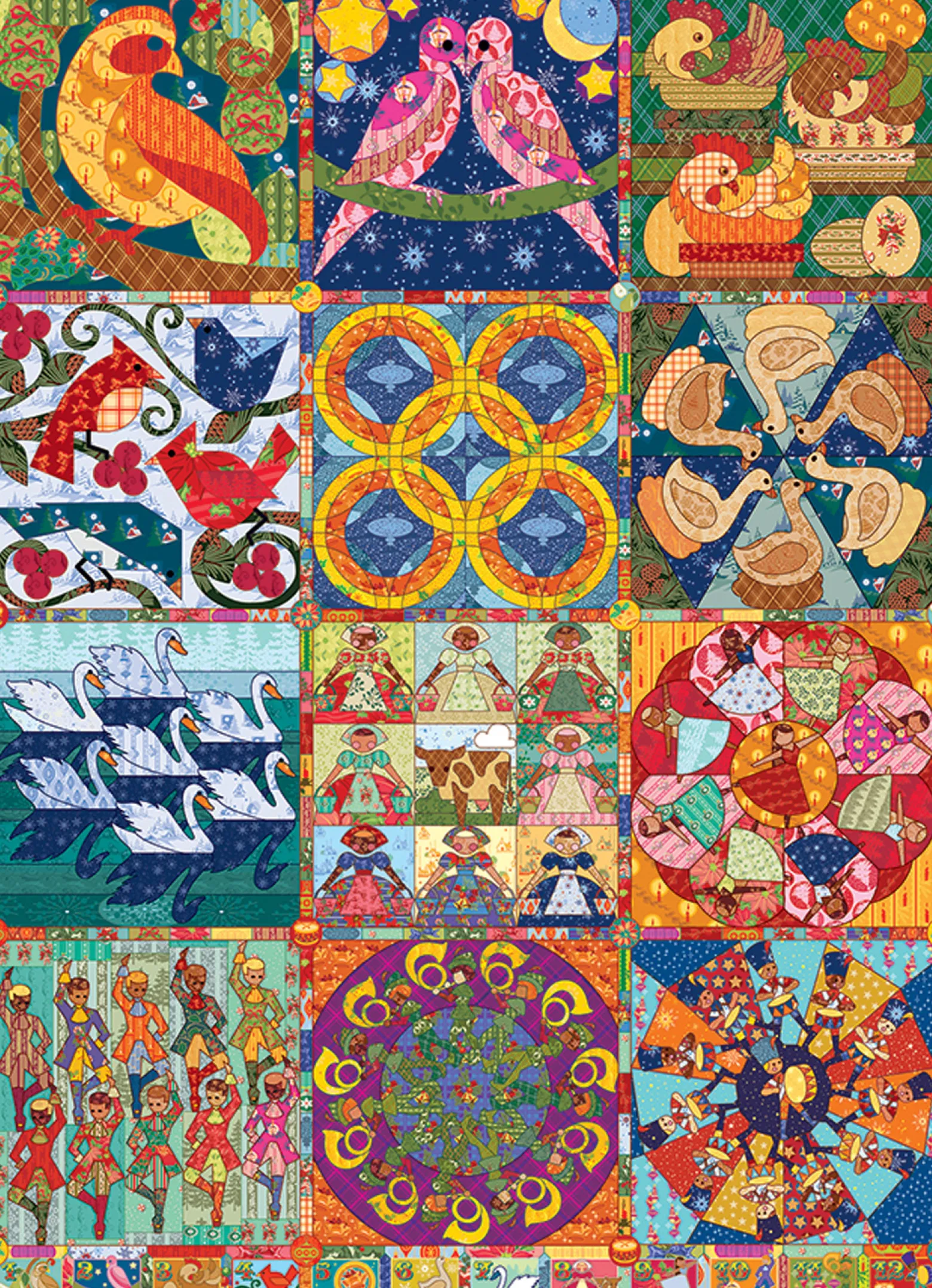 Puzzle 1000 el. Dwanaście dni Świąt Bożego Narodzenia
