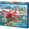 Puzzle 500 el. Dwupłatowiec (Beechcraft Staggerwing)