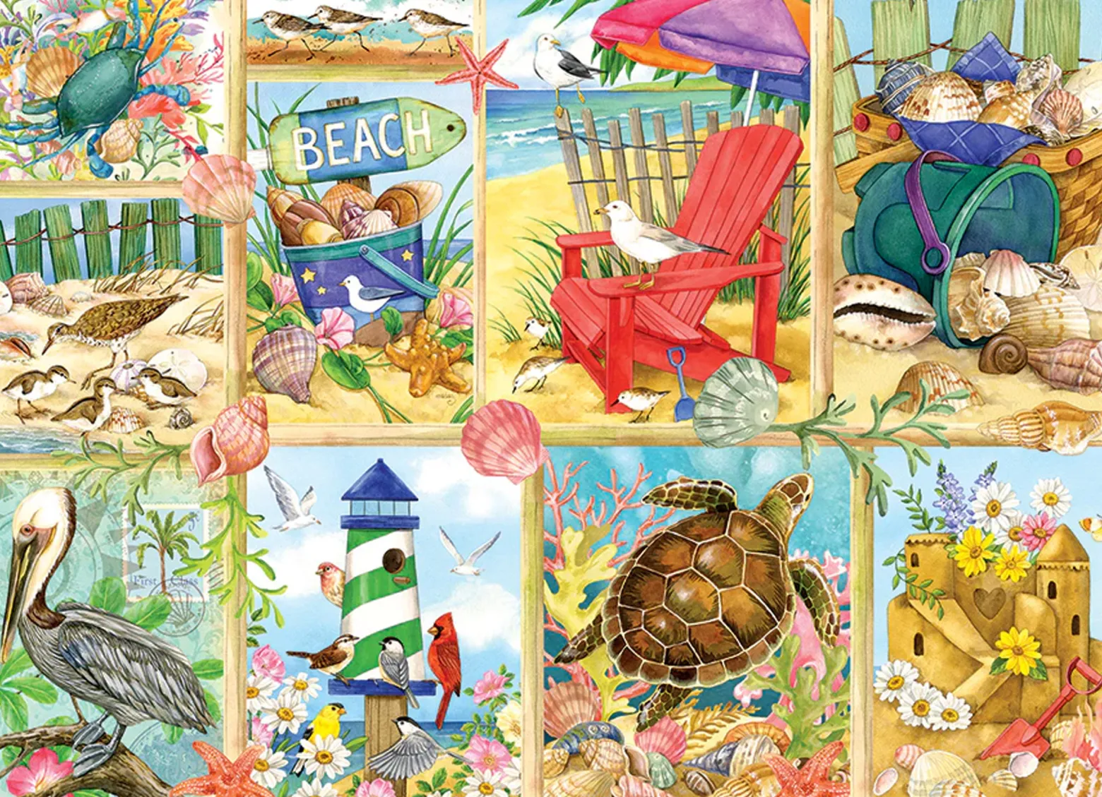 Puzzle 500 el. Dzień na plaży