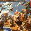Puzzle 1000 el. Dzikie zwierzęta