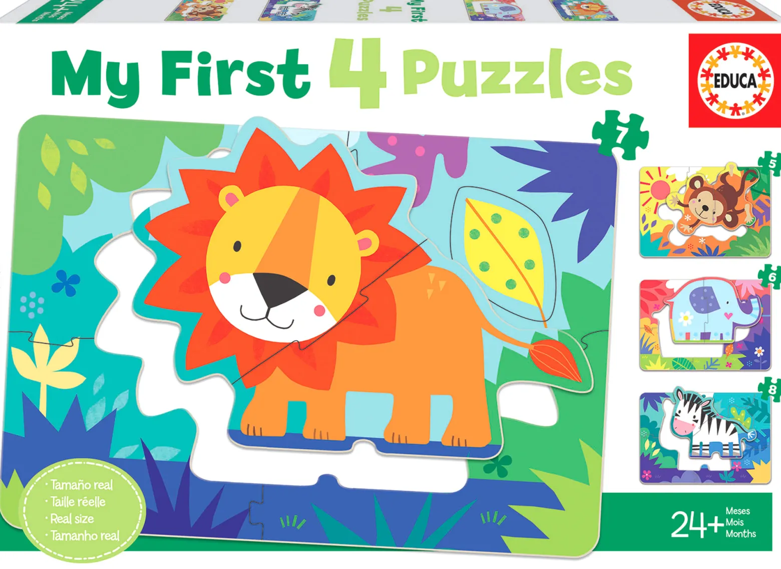 Puzzle 5-8 el. Dzikie zwierzęta