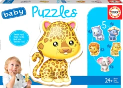 Puzzle 3-5 el. Dzikie zwierzęta