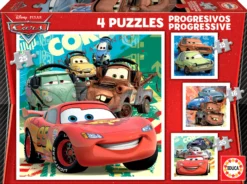Puzzle 12 el. + 16 el. + 20 el. + 25 el. Auta
