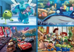 Puzzle 50 el. + 80 el. + 100 el. + 150 el. Bohaterowie bajek (Disney / Pixar)