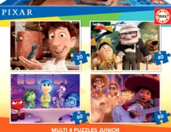 Puzzle 20 el. + 40 el. + 60 el. + 80 el. Bohaterowie bajek (Disney / Pixar)