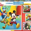 Puzzle 12 el. + 16 el. + 20 el. + 25 el. Myszka Miki i przyjaciele