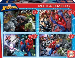 Puzzle 50 el. + 80 el. + 100 el. + 150 el. Spider-Man