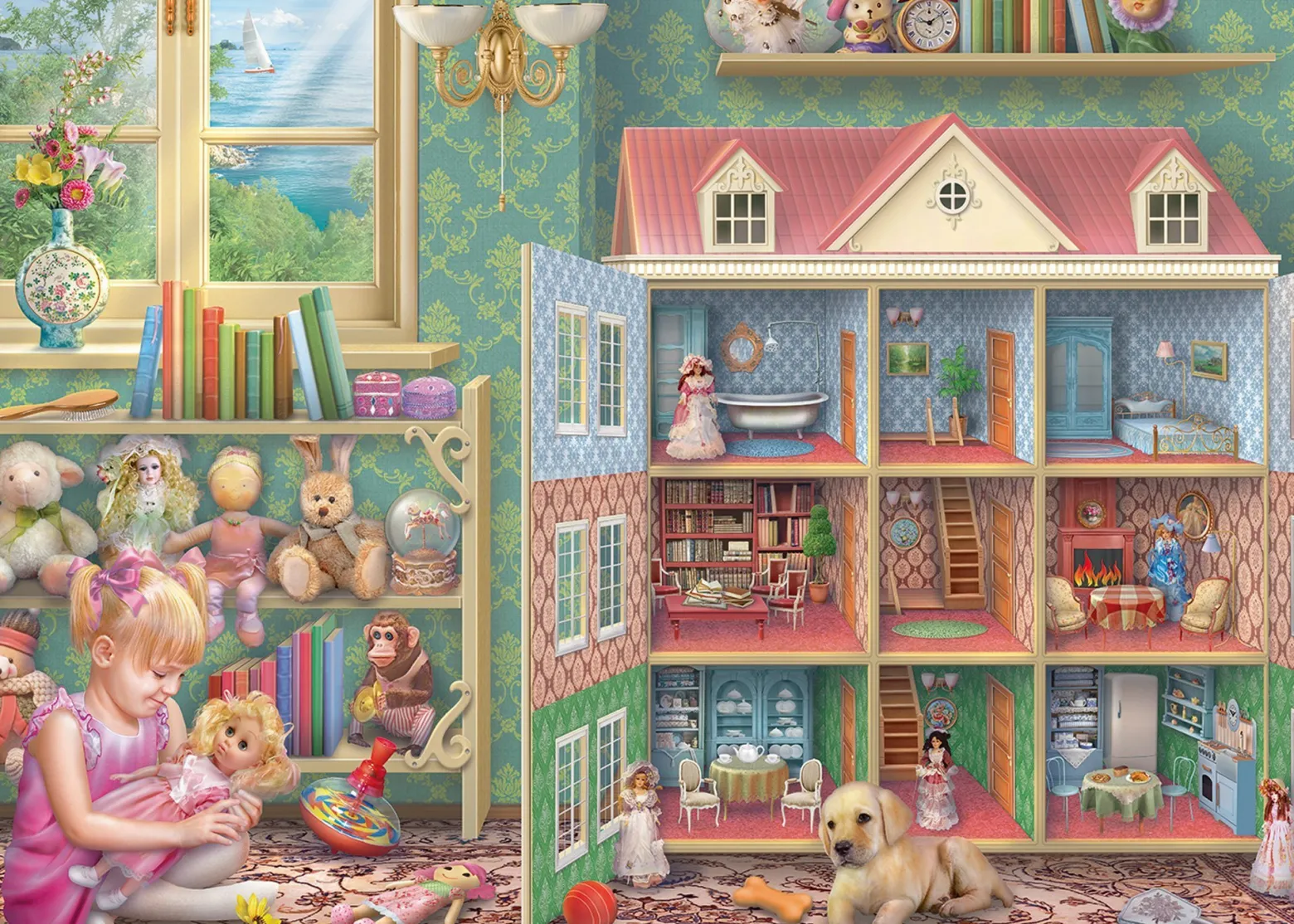 Puzzle 1000 el. FALCON Domek dla lalek
